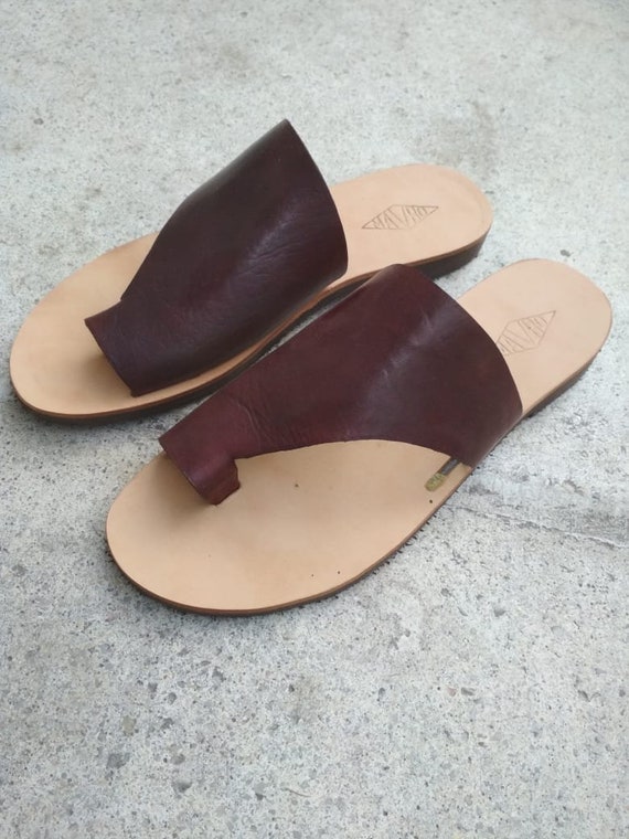 Leather Slippers Greek Sandals Leather Shoes Comfortable Shoes