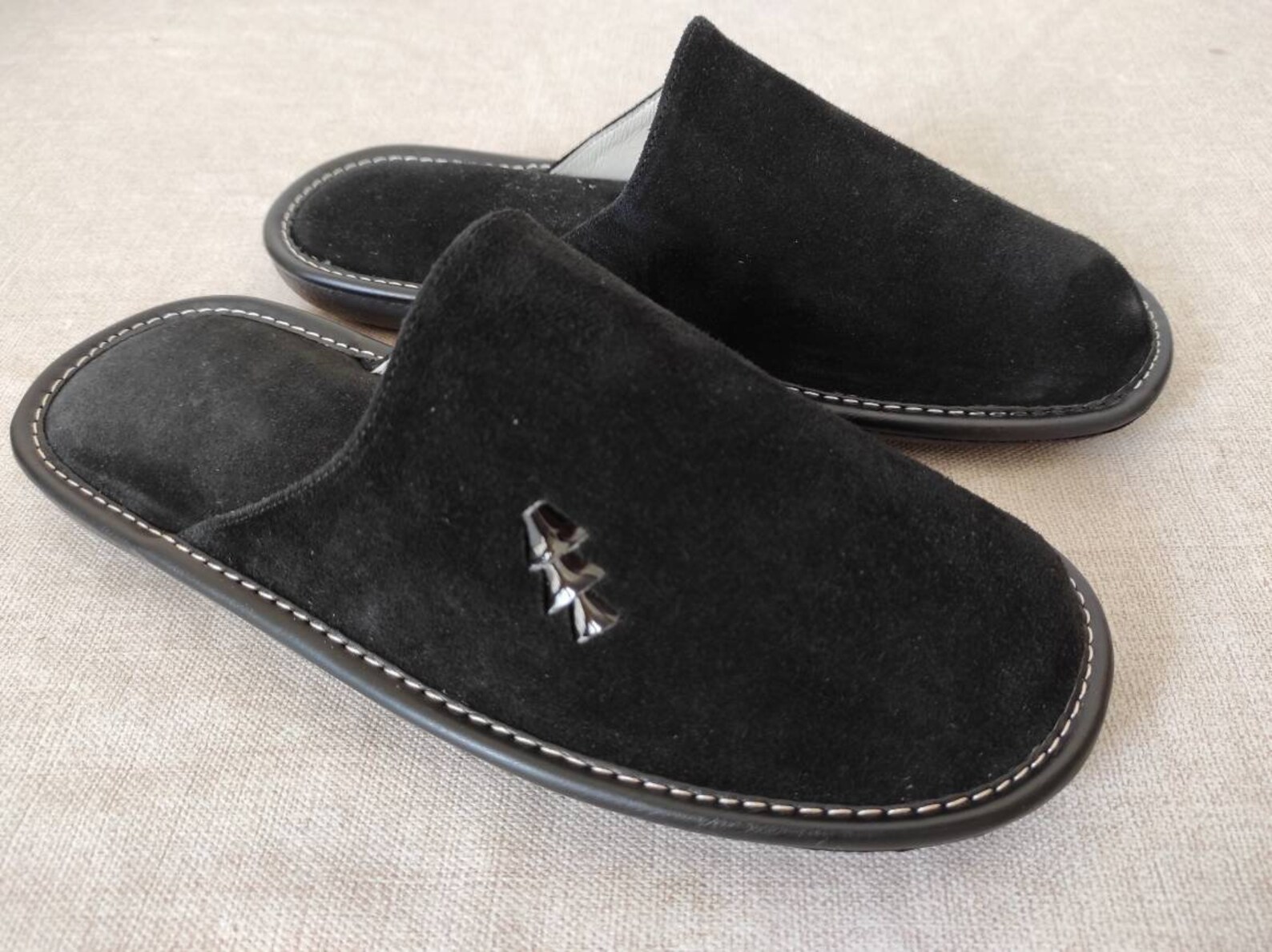 Men's Leather Slippers Traditional Greek Slippers Etsy
