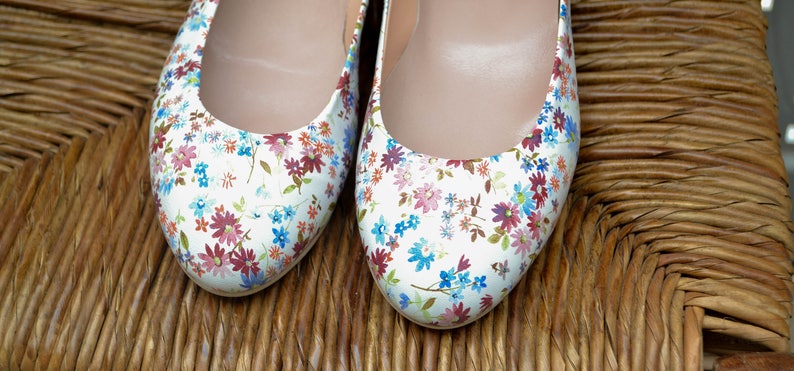 ballet flats with flowers