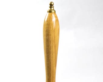 Oak wooden pump handle British oak turned wood beer handle pub, brewery ale beer