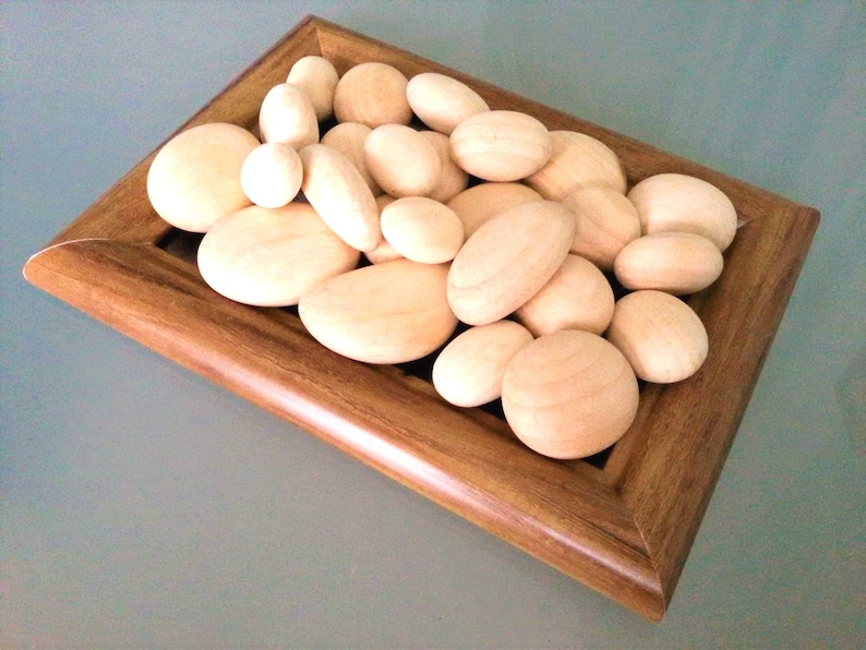 Medium Wooden Pebbles Natural Smooth Home Decoration Arts/&Crafts Wedding Favours