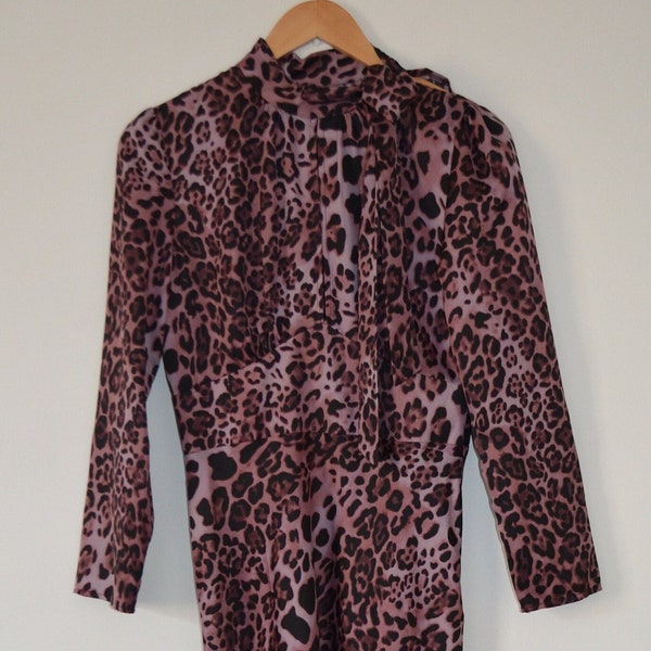 Pink Leopard Dress - Etsy