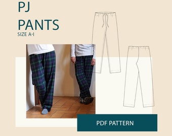 Mens PDF sewing patternsmen's digital pdf sweatpants | Etsy