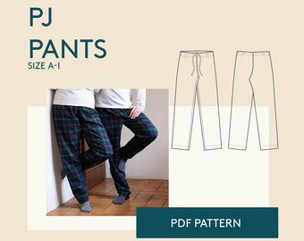 Pajama Pants Pattern | Etsy