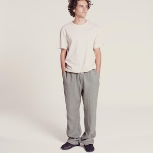 Men&#39;s Linen Pants Sewing Pattern: Relaxed Fit, Elastic Waist (PDF Pattern, 2XS-4XL)