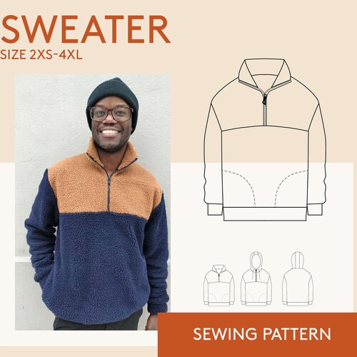 men's fleece pullover pattern