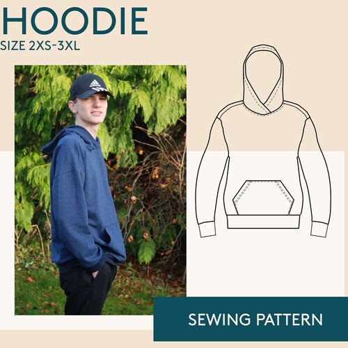 Sweatshirt Sewing Pattern for Men With Tutorial Sizes Etsy
