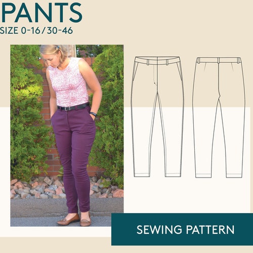 Pants Patterns for Women Pants Pattern Woman PDF Pants - Etsy