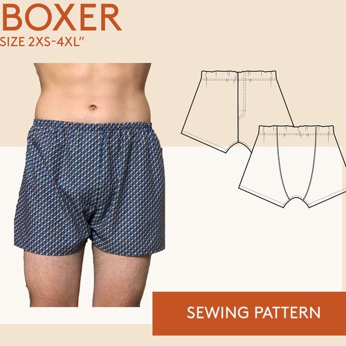 PDF 1940's Sewing Pattern Men's Jockey Shorts Boxer - Etsy