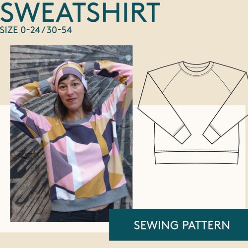Women's Sweater Sewing Pattern Ladies Downloadable Etsy
