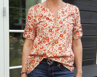 Boho Tunika Schnittmuster: Frauen-Grössen (PDF-Muster)