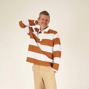Patrón de costura para polo de rugby: tallas 2XS-4XL (patrón PDF)