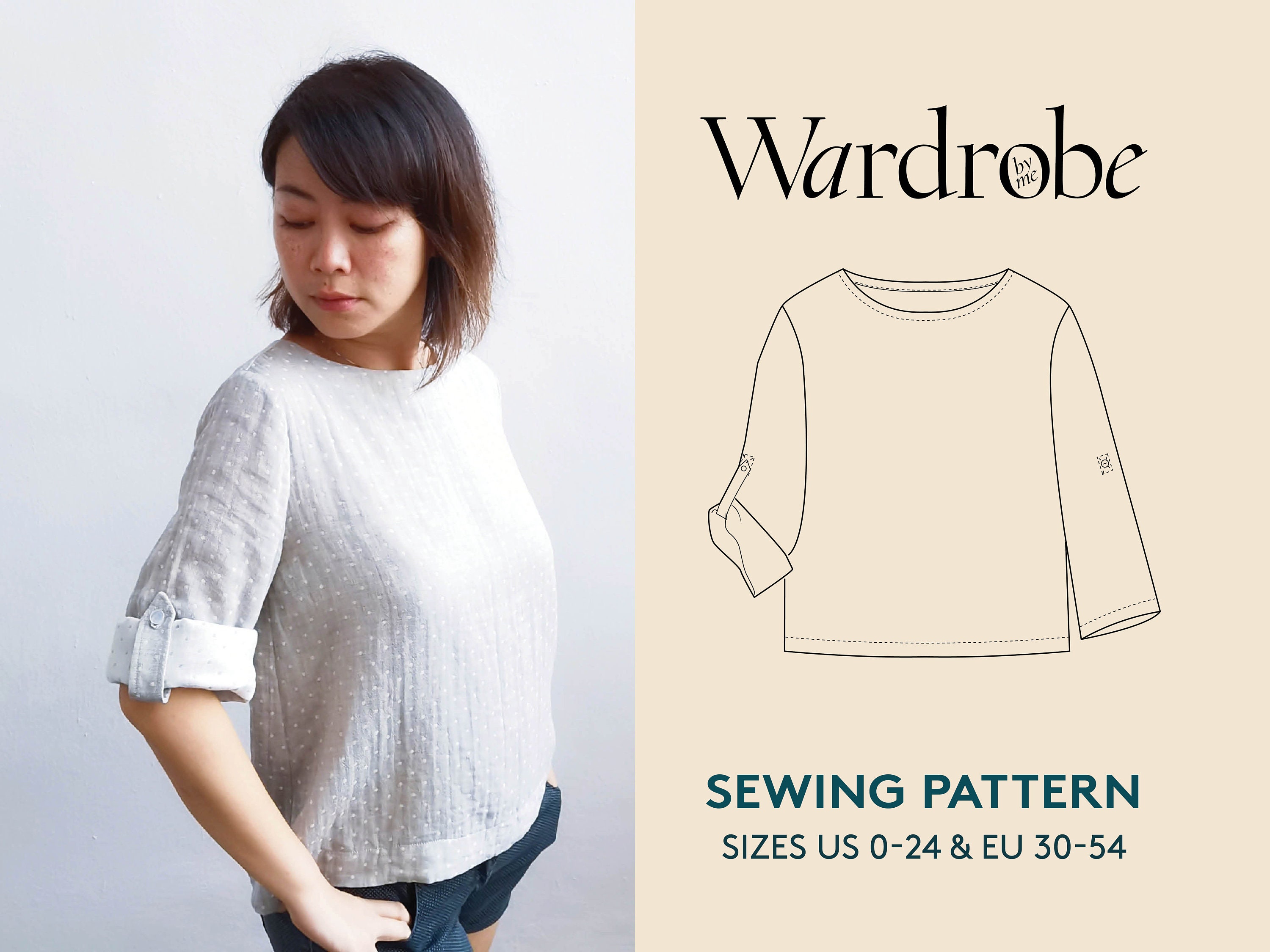 Minimalist Shirt PDF Sewing Pattern and Projector File for - Etsy