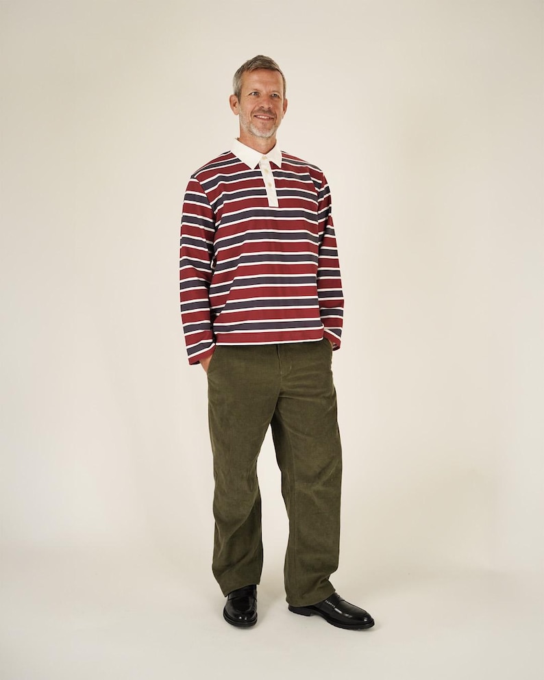 Rugby Polo Shirt Sewing Pattern: Sizes 2XS-4XL (PDF Pattern) image 2