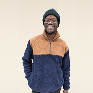 Zip up sweater PDF sewing pattern, projector file, and Video tutorial in sizes 2XS-4XL | sewing pattern for Instant download