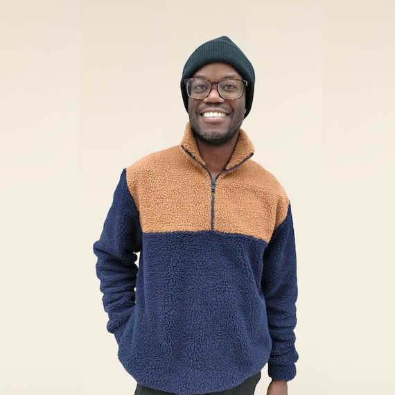 Zip Up Sweater Sewing Pattern: Men's Sizes 2XS-4XL (PDF Pattern)