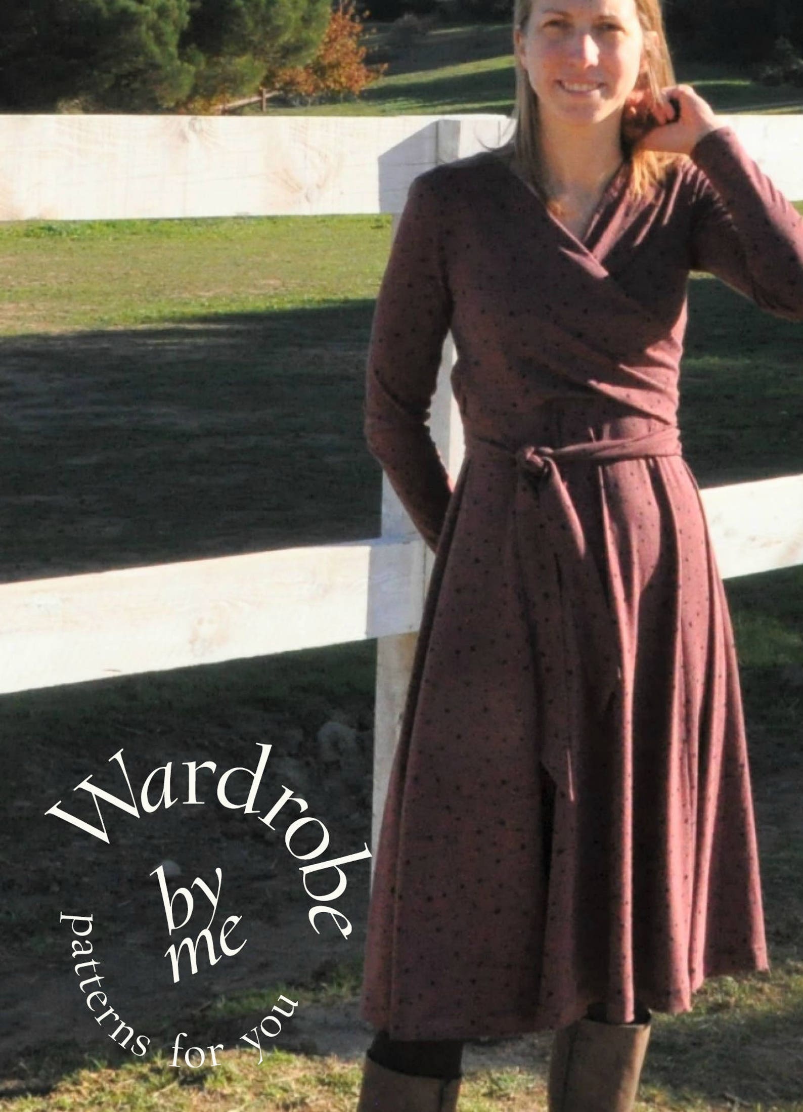 Jersey Wrap Dress Pattern Pdf Spring Fashion Trend Sewing Etsy UK