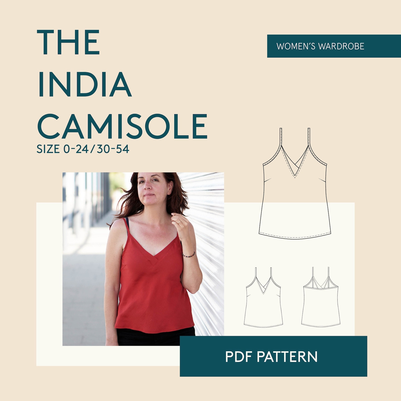 Camisole sewing pattern Cami pattern for women women's Etsy