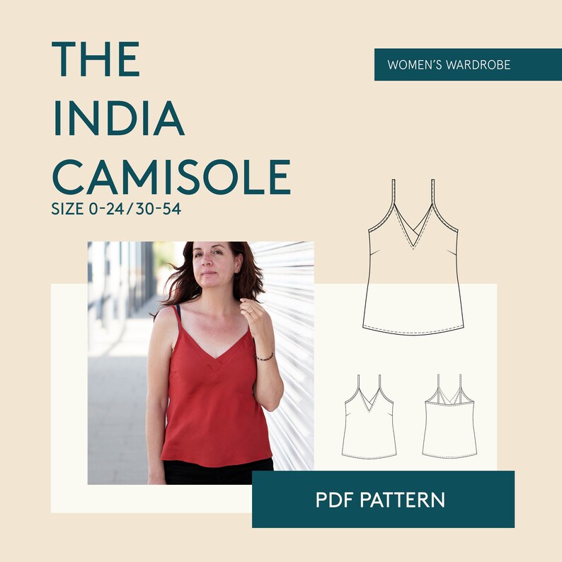 Camisole sewing pattern Cami pattern for women women's | Etsy