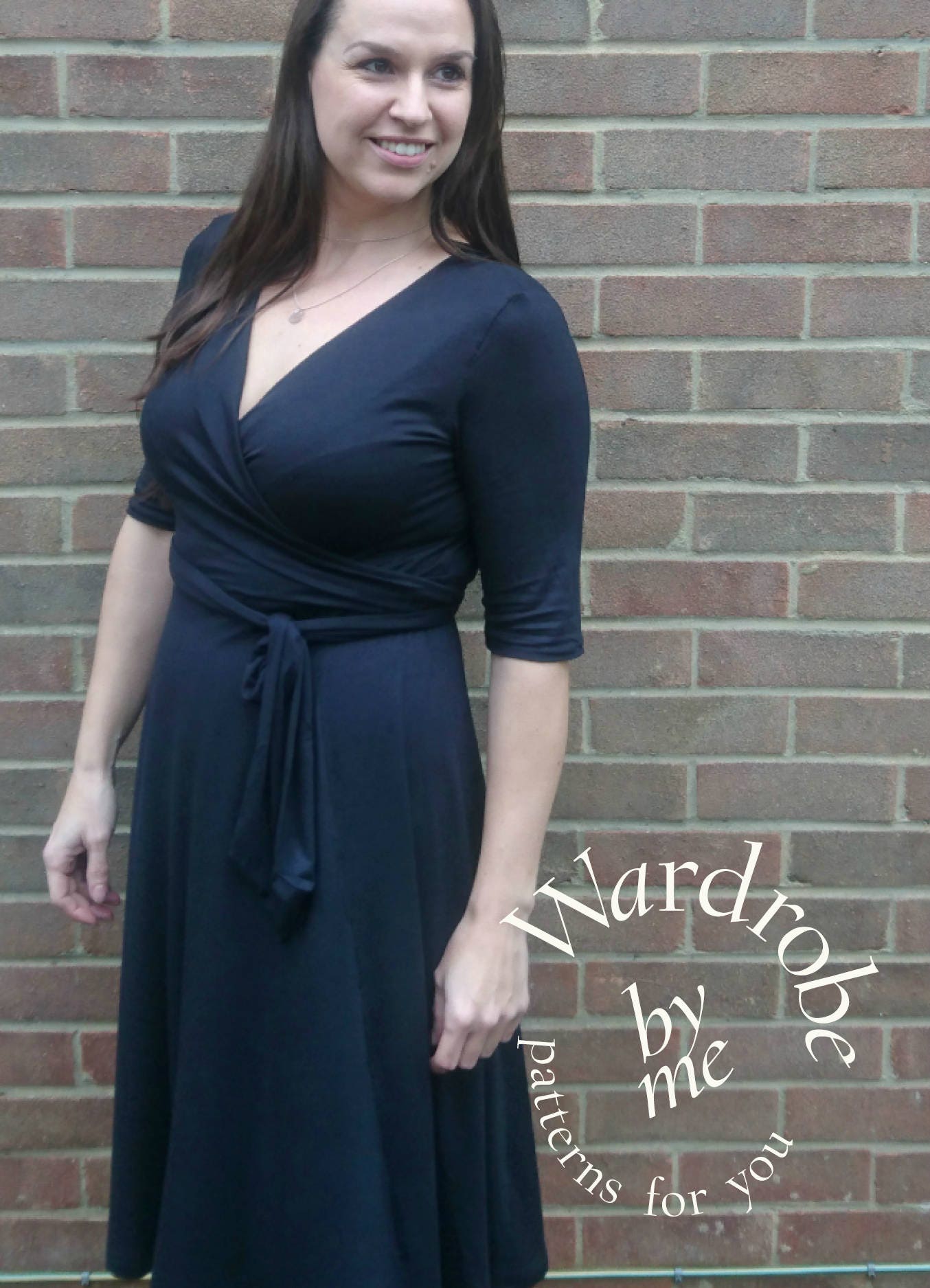 Jersey Wrap Dress Pattern Pdf Spring Fashion Trend Sewing Etsy