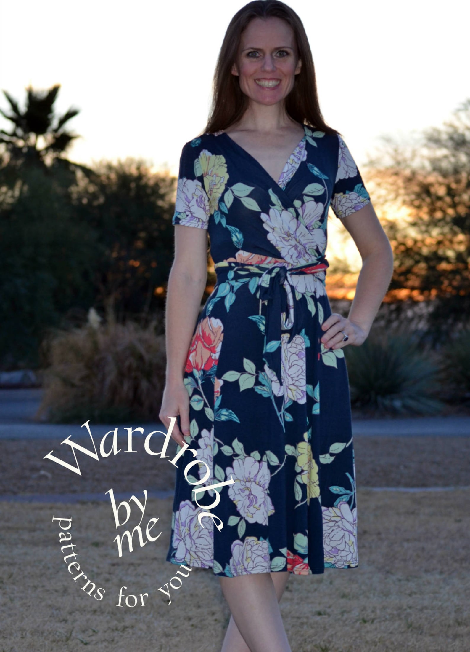 Jersey Wrap Dress Pattern Pdf Spring Fashion Trend Sewing Etsy