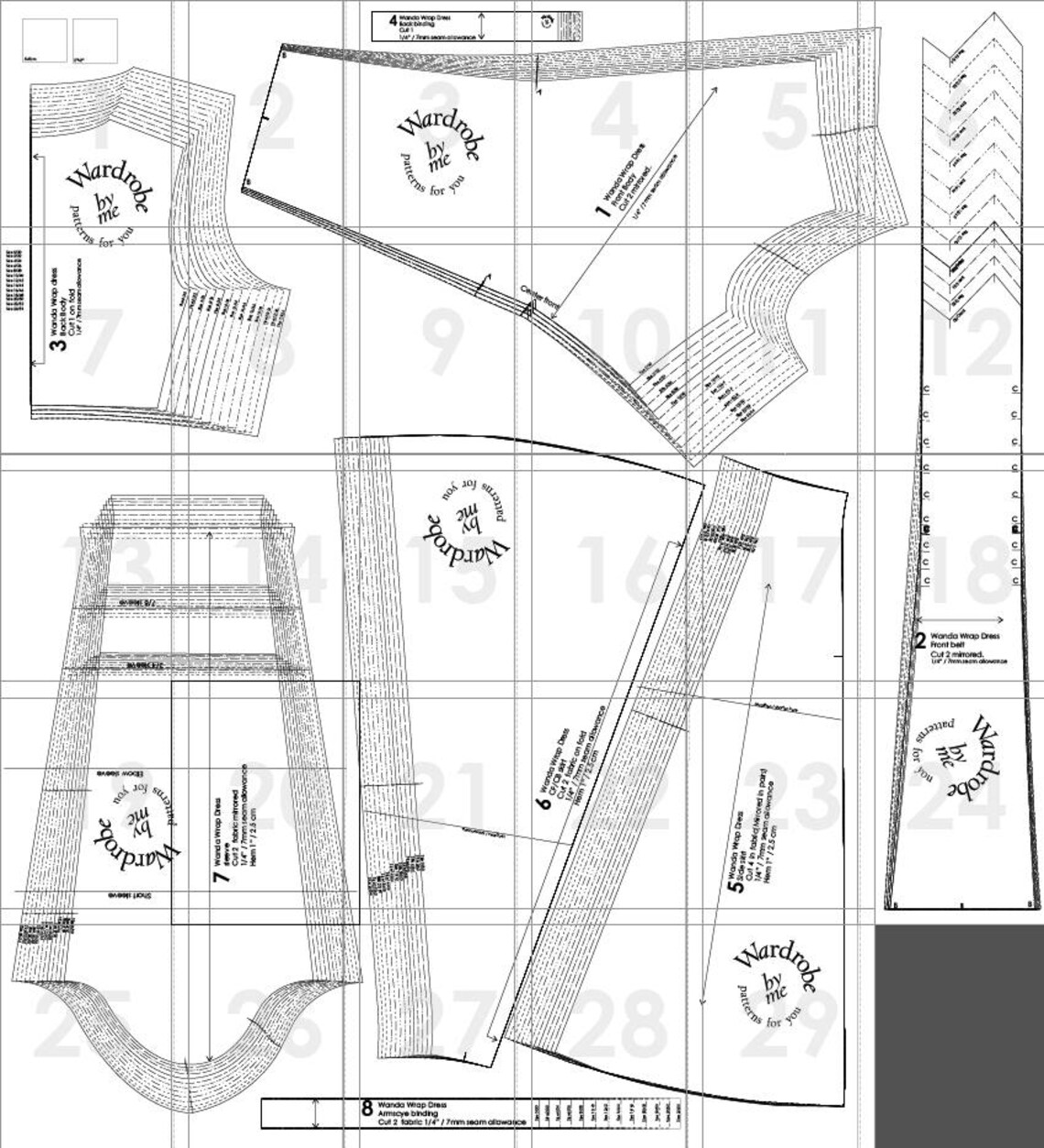 Jersey Wrap Dress Pattern Pdf Spring Fashion Trend Sewing Etsy