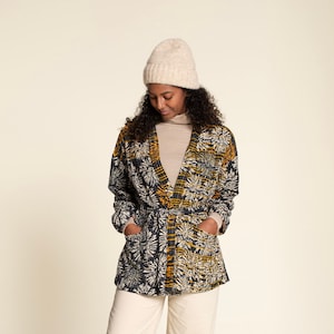 Jacket sewing pattern and projector file| Kimono jacket pdf sewing pattern| Sizes 0-24 / 30-57 | Make your own DIY
