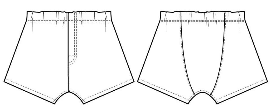 Boxer briefs for men sewing pattern pdf DIY clothing boxer | Etsy