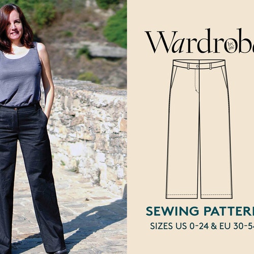 Pants Sewing Pattern and Sewing Video Tutorial Chino Pants PDF - Etsy