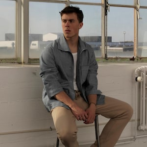 Overshirt Sewing Pattern: Workwear Jacket PDF (Sizes 2XS-4XL)
