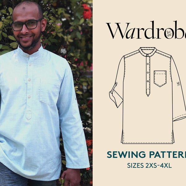 Mens Tunic Pattern Tunic Sewing Pattern - Etsy