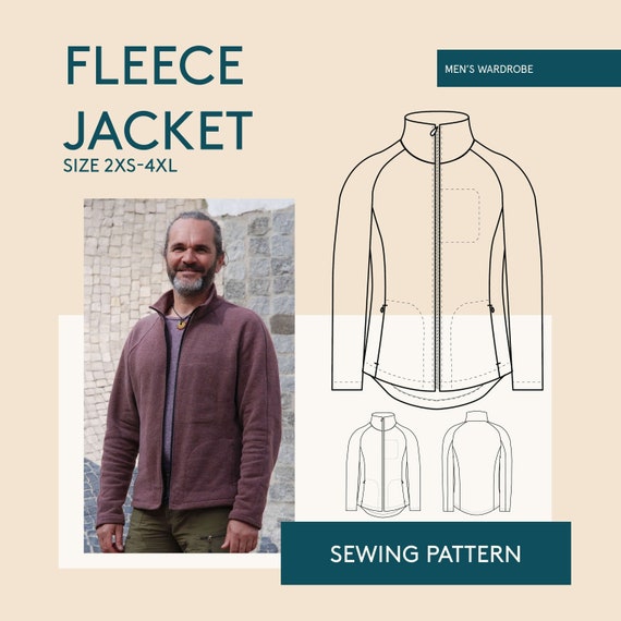 4xl mens fleece jacket