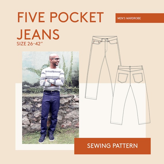 Baggy Jeans Sewing Pattern Size 26 42 