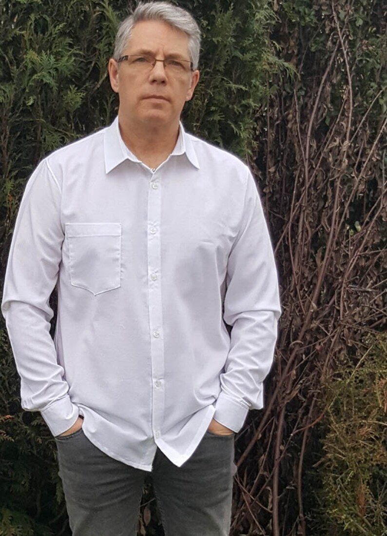 Men's shirt pattern 2XSXSSM L2XL3XL Button up shirt Etsy