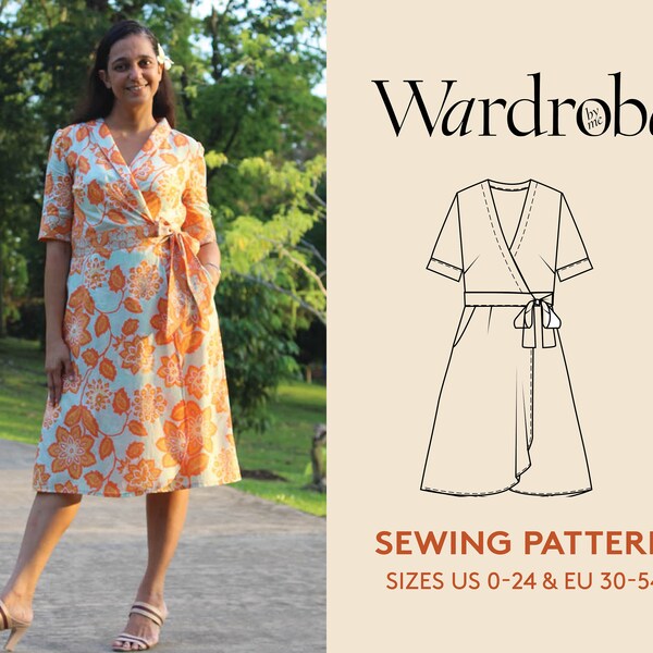 Wrap Dress Sewing Pattern - Etsy