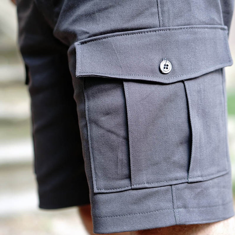 Cargo Shorts Sewing Pattern Men's Clothing Pattern Pdf Etsy