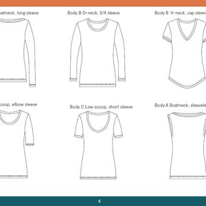 T Shirt Sewing Pattern for Plus Size Women Womens T-shirt PDF - Etsy