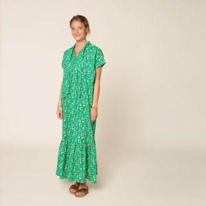 Kaftan Smock Dress PDF Sewing Pattern: US 0-24, Euro 30-54