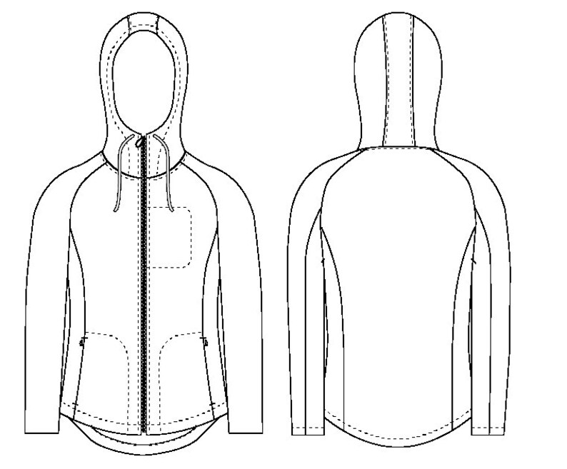 Fleece Sweater Jacket PDF sewing pattern for men fleece Etsy