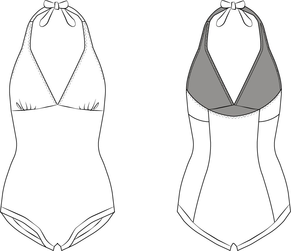 Bathing Suit Patternswimsuit Sewing Pattern Swimsuit PDF Etsy