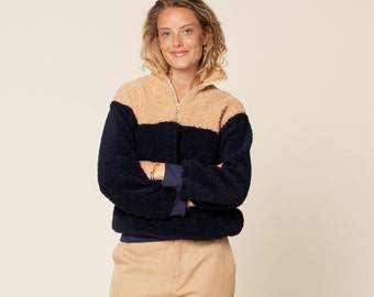 Zip Up Sweater Sewing Pattern: Unisex Sizes 2XS-4XL (PDF Pattern)
