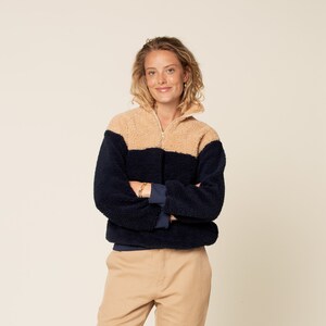 Half zipper sweater sewing pattern