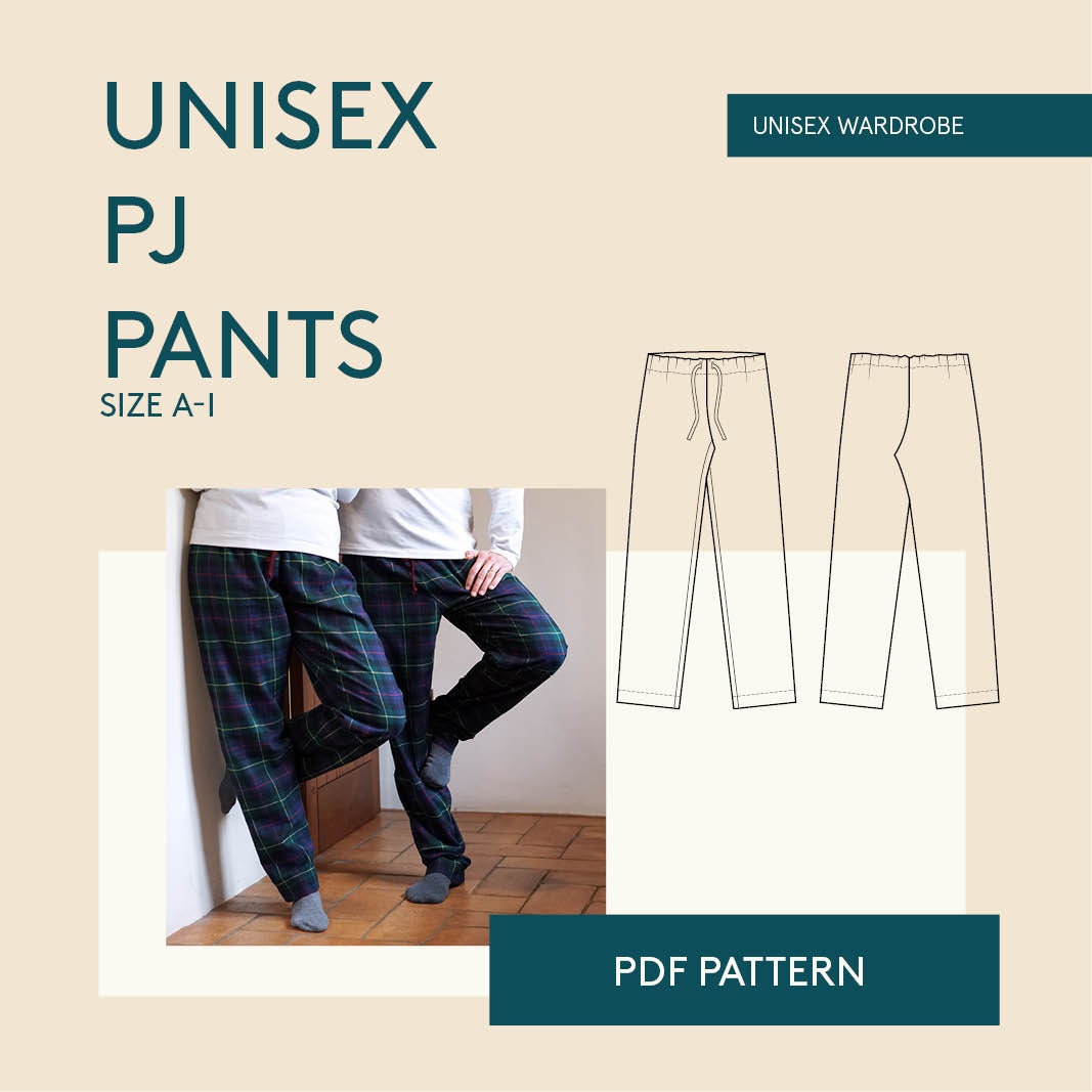 Pajama Pants Sewing Pattern PDF Pajama Pattern Mens Pajamas Etsy
