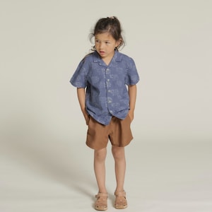 Kids Woven Shorts Sewing Pattern: Sizes 3-12 Years (PDF & Video)