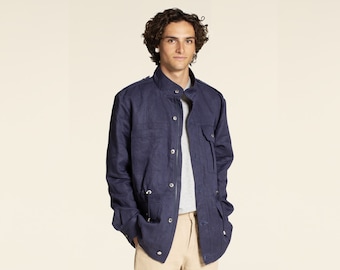 Herren Jacke Schnittmuster: Militär-Stil (2XS-4XL) (PDF-Muster)