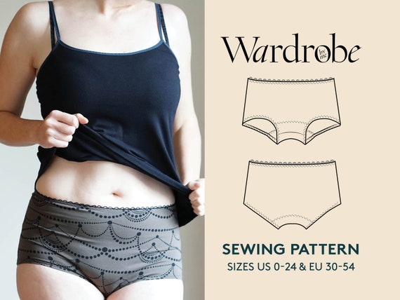 Underpants Sewing Pattern, Projector File, and Sewing Video. Easy PDF  Sewing Pattern for Beginners, Instant Download. 