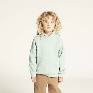 Hoodie sewing pattern in kids sizes 3-12Y, Video tutorial sew-along, Easy sewing pattern for beginners,