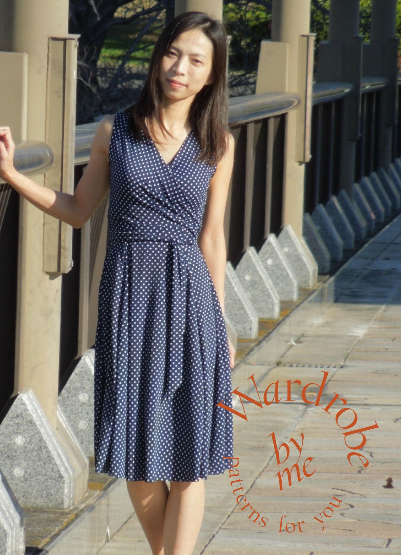 Jersey wrap dress pattern pdf spring fashion trend sewing Etsy