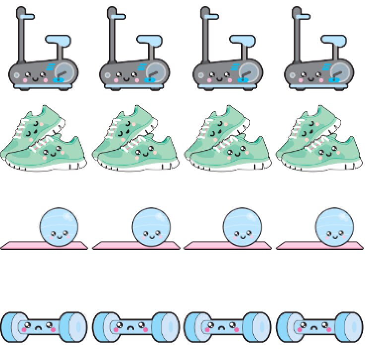 Kawaii Gym / Workout / Train / Exercise / Fitness Reminder - Etsy