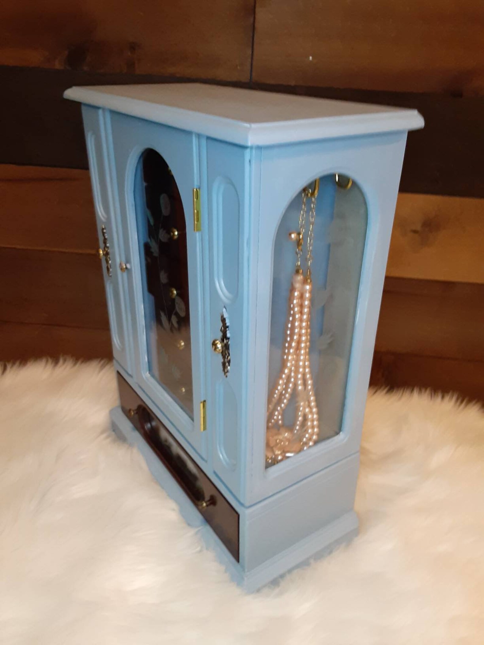 Large Table Top Jewelry Box Jewelry Armoire Jewelry Etsy